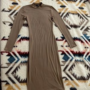 Brown Midi Dress from Fashion Nova